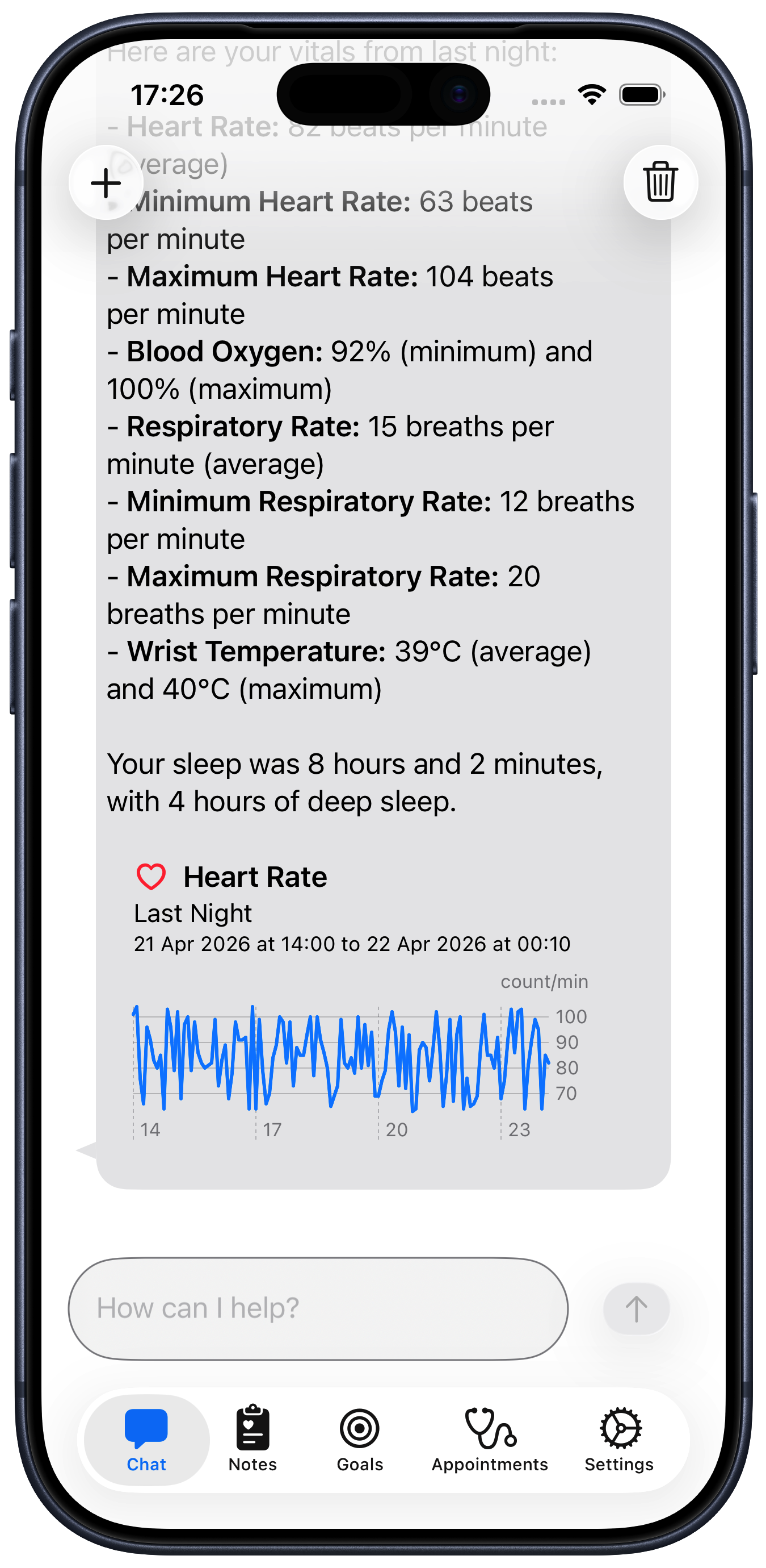 Health Kitty on iOS